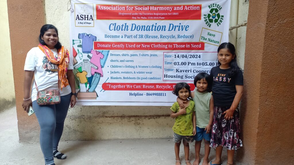 Asha Cloth Donation Drive