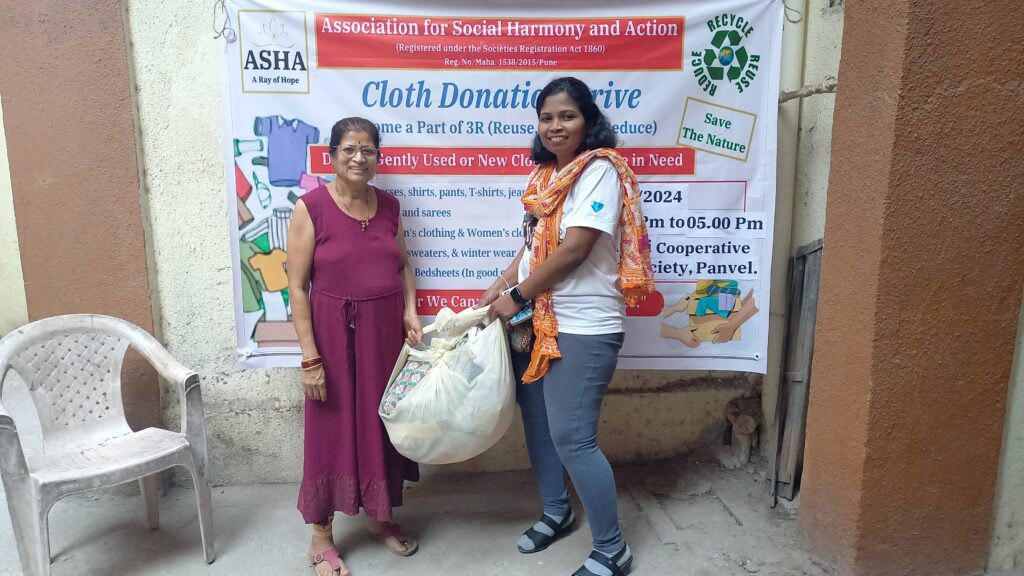 Asha Cloth Donation Drive