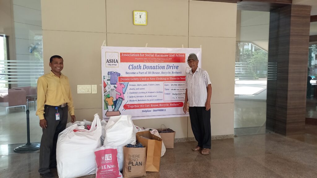 Asha Cloth Donation Drive